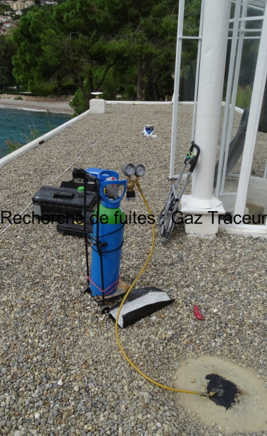 Recherche de perforation en surface avec Gaz Traceur : Villa E1027 Roquebrune Cap Martin