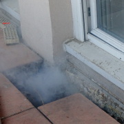 Recherche de fuite avec fumigène à Nice Fevrier 2016 