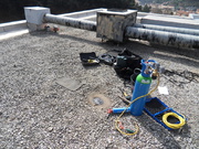 Détection de fuite avec gaz traceur  sur toiture de 700m²