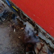 Recherche de fuite avec fumigène à Grasse Février 2016 