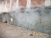 Recherche de fuite avec fumigène à St Raphael Juin 2016 